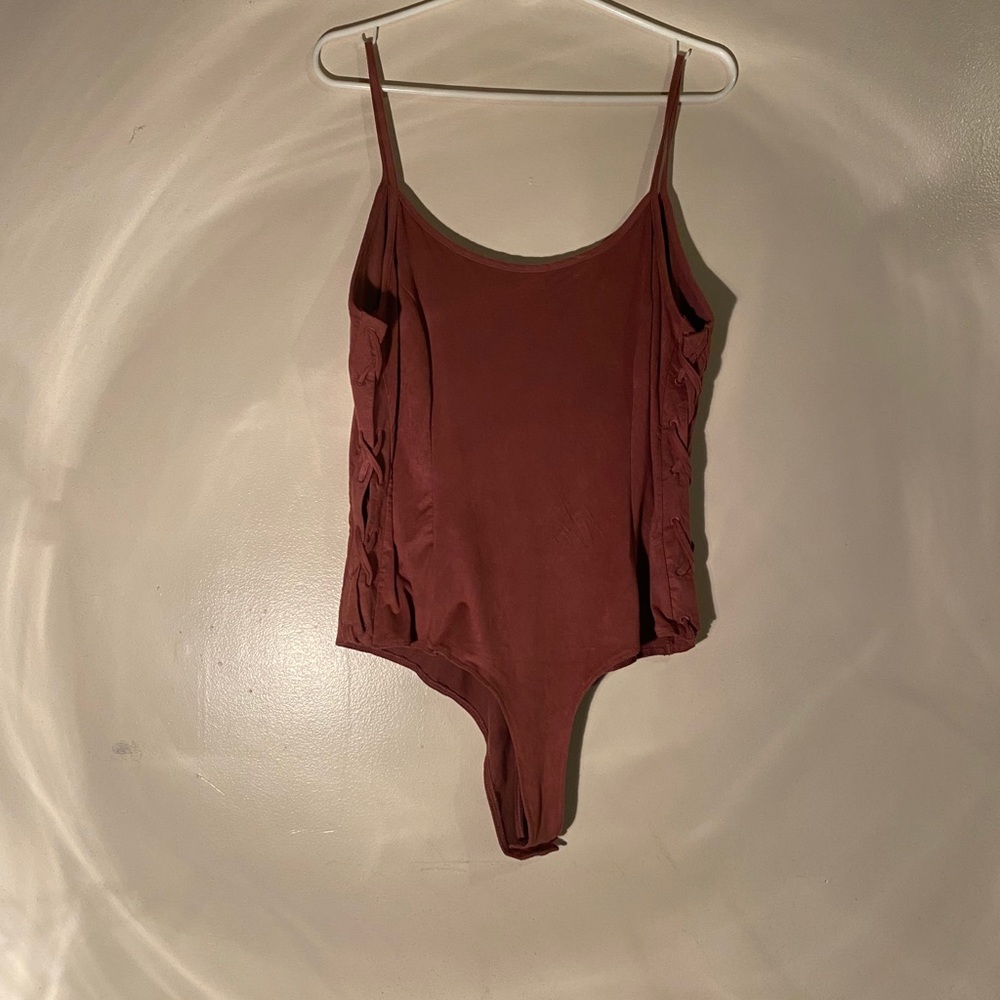 Off Red Leotard top!